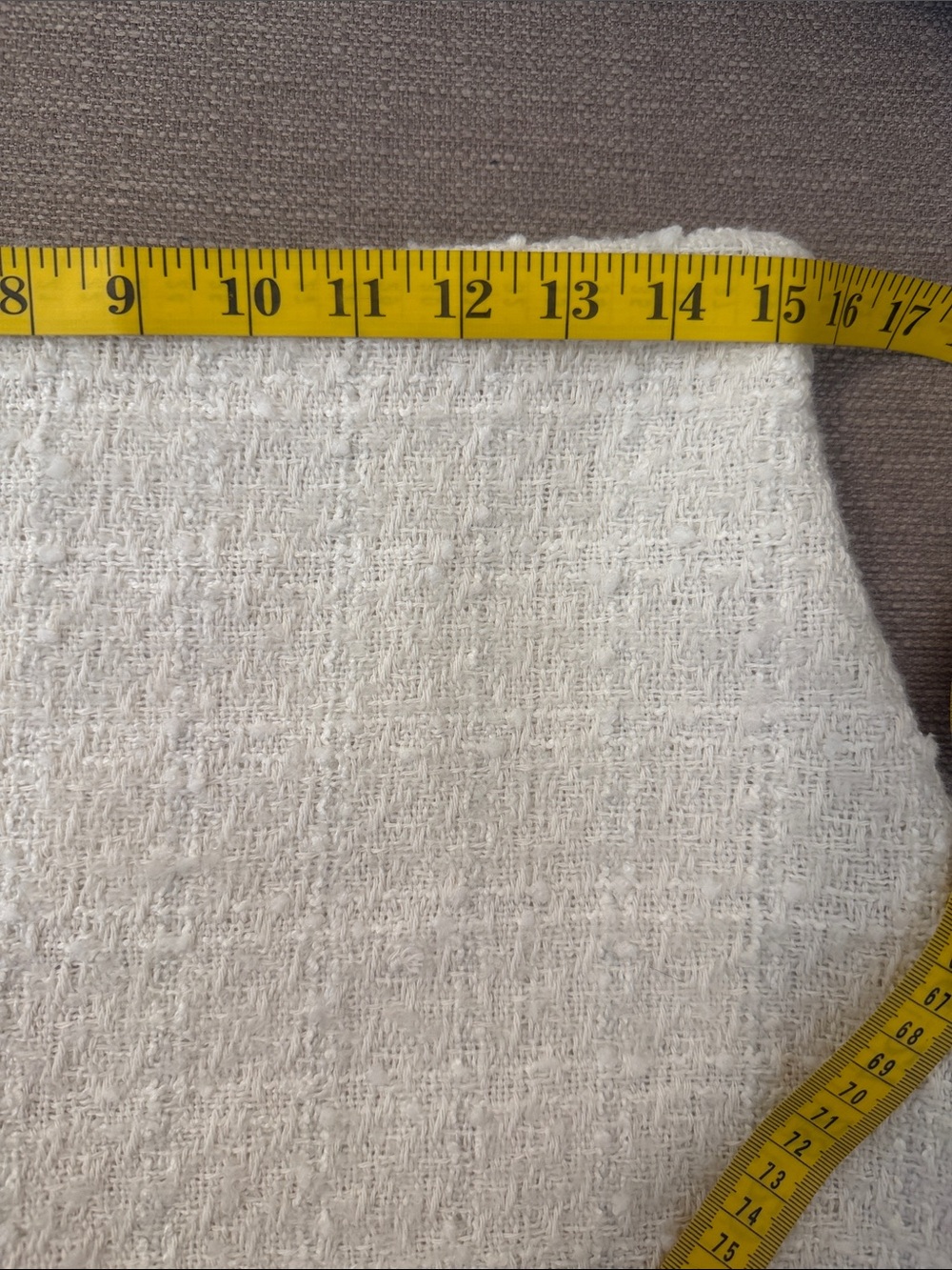 Abercrombie & Fitch Ivory Textured Pencil Skirt - Picture 8 of 9